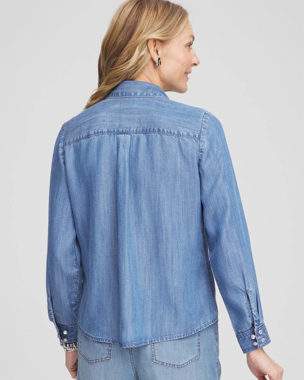 Chico's Embroidered Tencel™ Denim Shirt