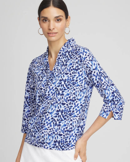 Chico's Zenergy® UPF V-Neck Ruffle Top