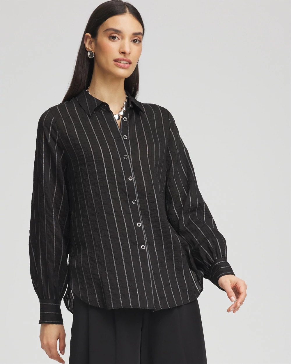 Chico's Classic Soft Button-front Blouse