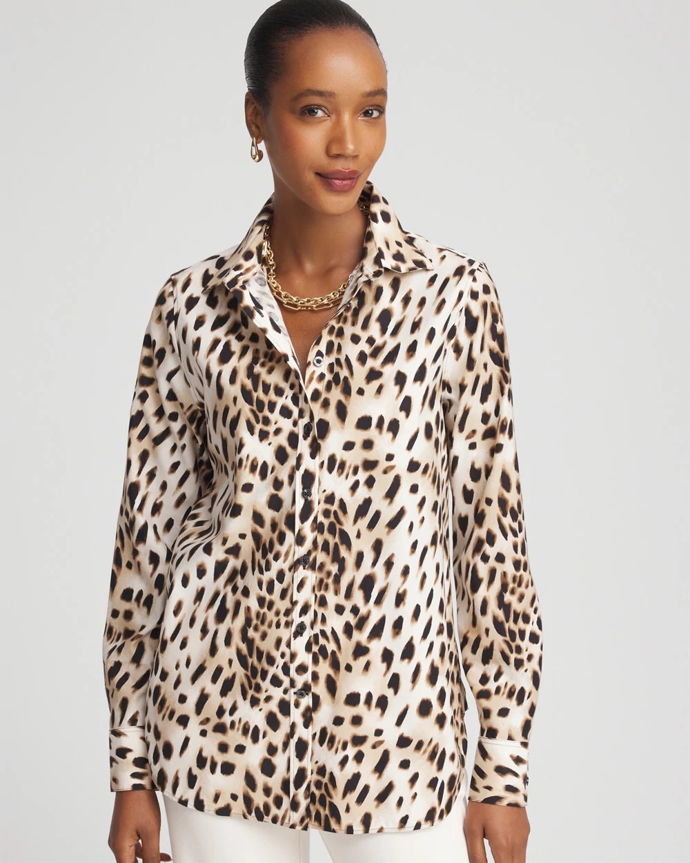 Chico's No Iron™ Animal Print Shirt