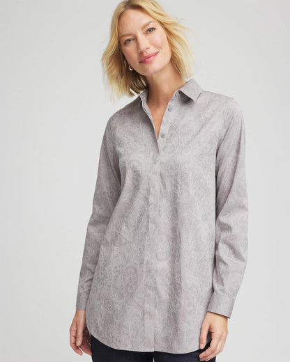 Chico's No Iron™ Lace Jacquard Stretch Tunic