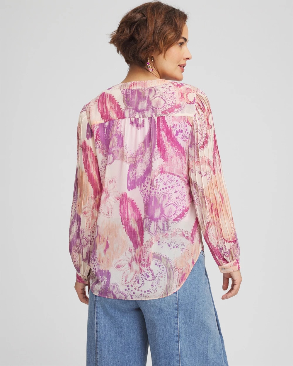Chico's Georgette Pintuck Blouse