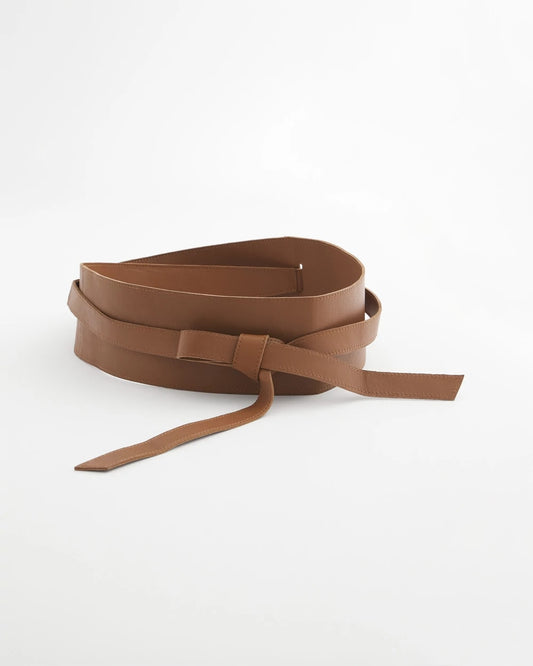 Chico's Leather Double-Sided Obi Belt