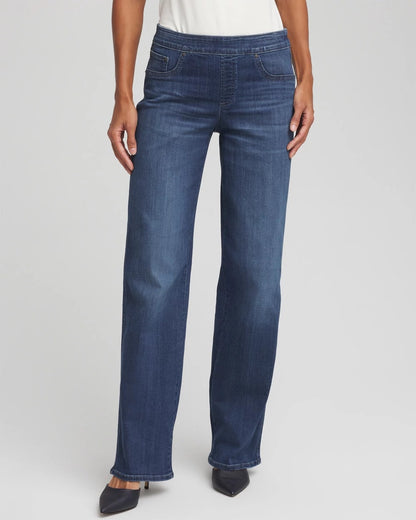 Chico's Pull On Wide Jean