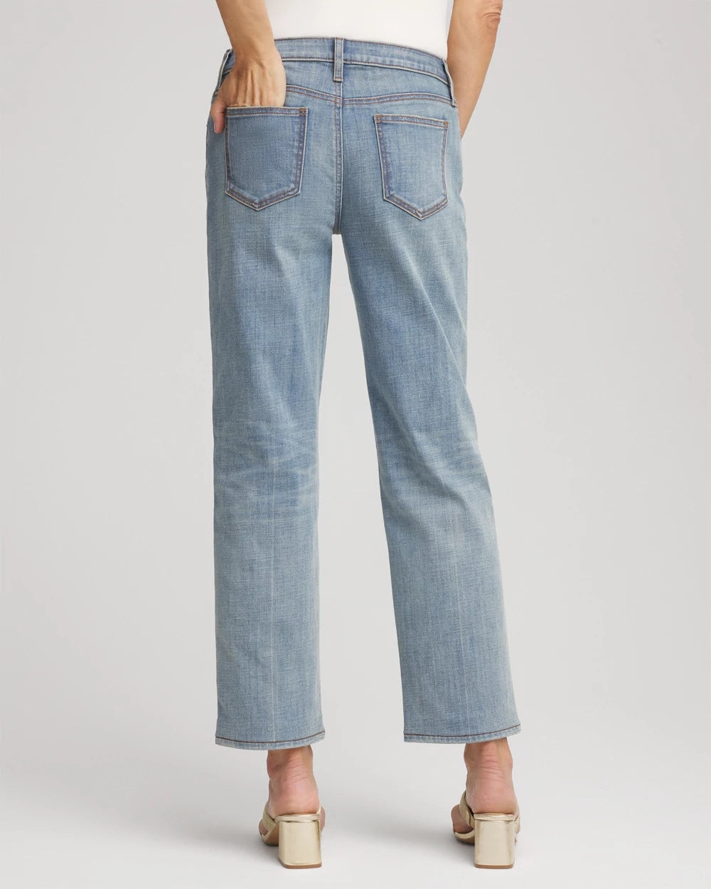 Chico's Girlfriend Straight Ankle Jeans