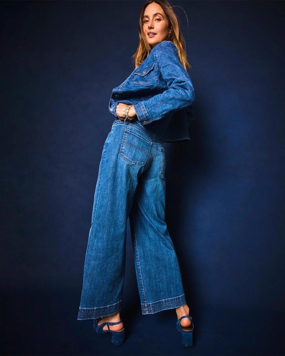 Chico's Double Stitch Wide-Leg Cropped Pants