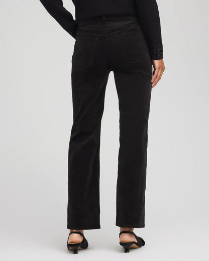 Chico's Velveteen Pull-On Flared Jeans