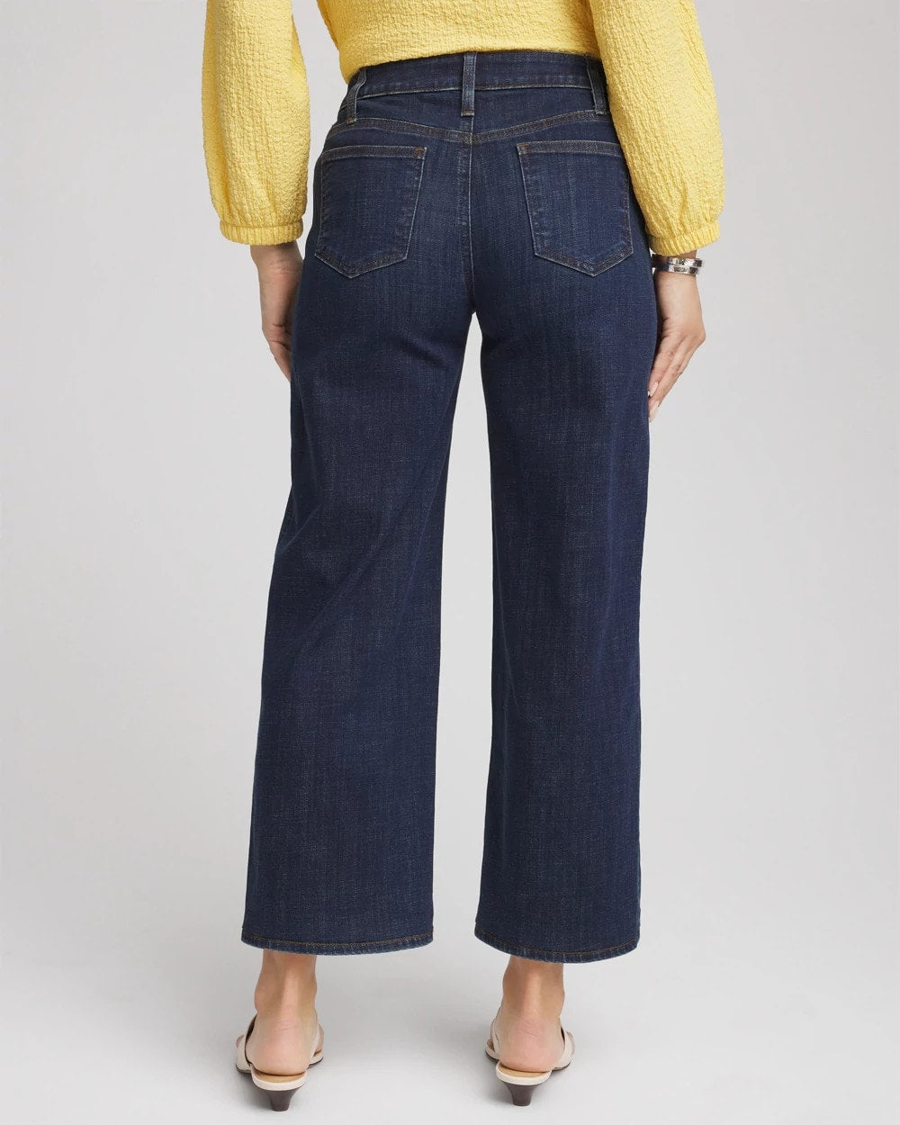 Chico's Girlfriend Cropped Wide-Leg Jean