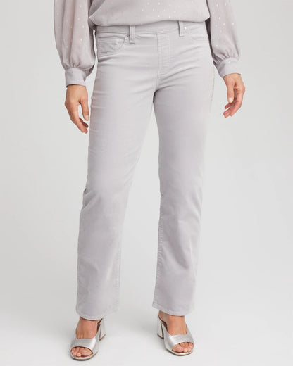 Chico's Velveteen Pull-On Flared Jeans