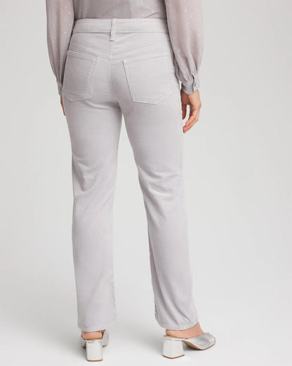 Chico's Velveteen Pull-On Flared Jeans