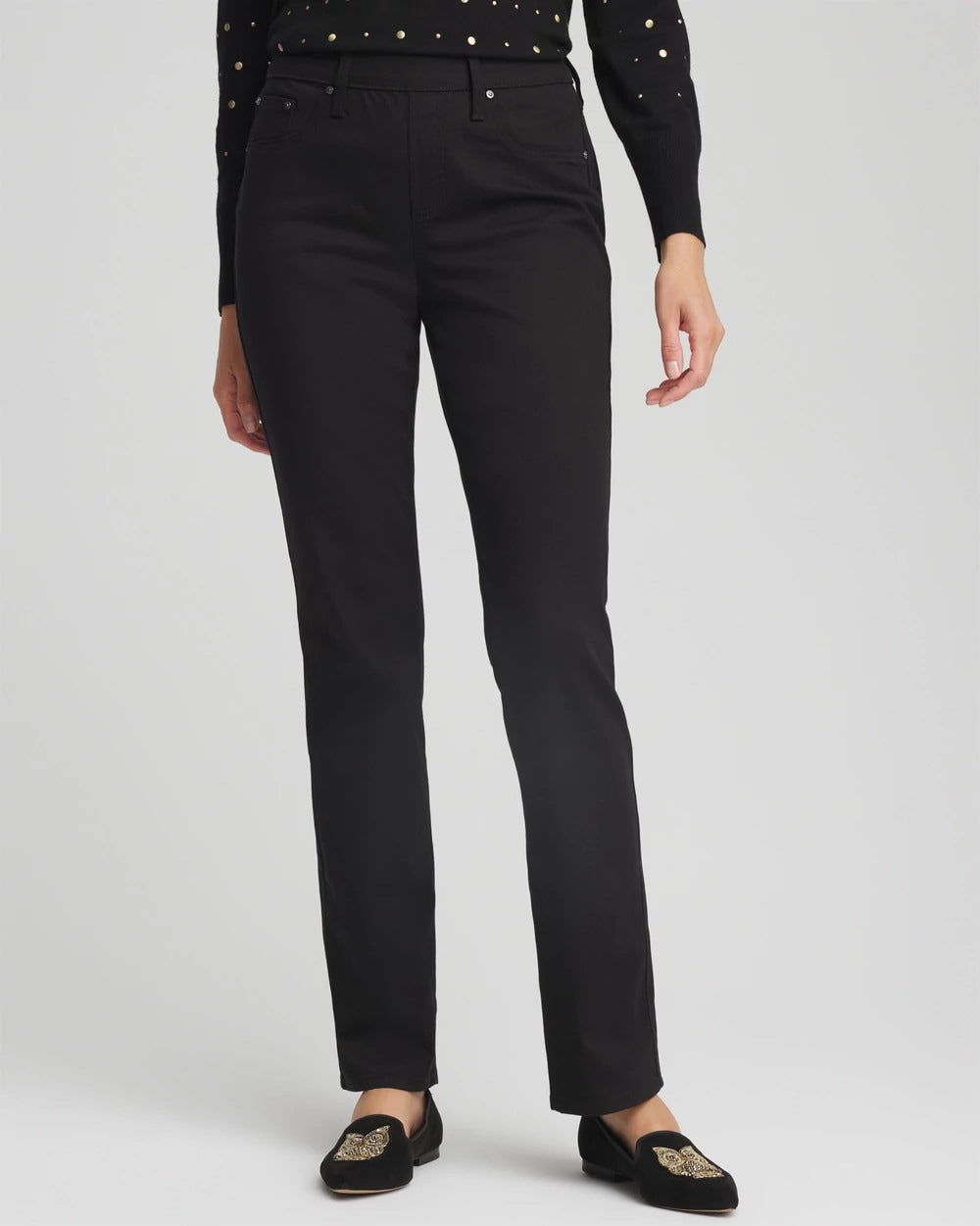 Chico's Pull-On Straight Jeans