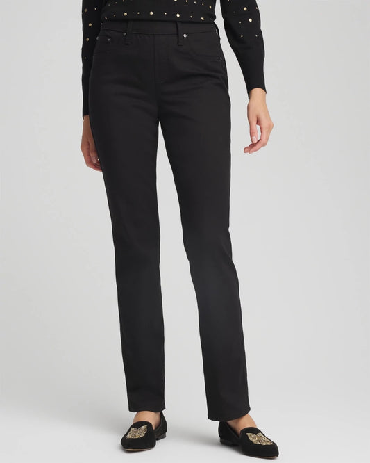 Chico's Pull-On Straight Jeans