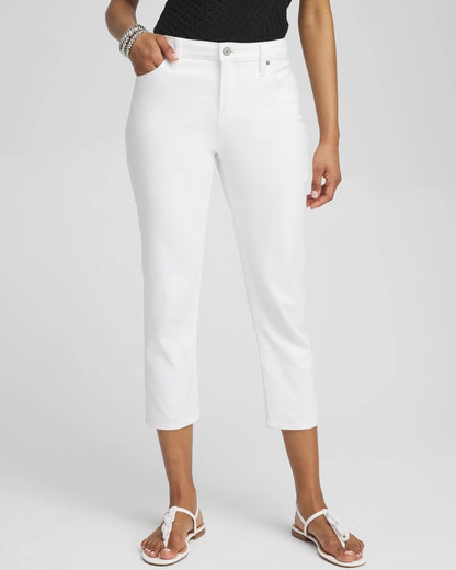 Chico's No Stain Girlfriend Cropped Jeans