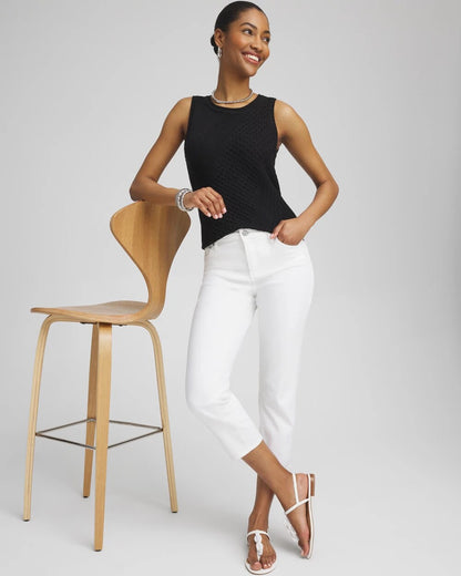 Chico's No Stain Girlfriend Cropped Jeans