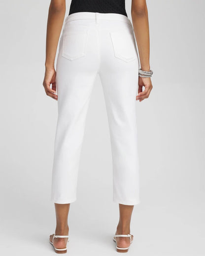 Chico's No Stain Girlfriend Cropped Jeans