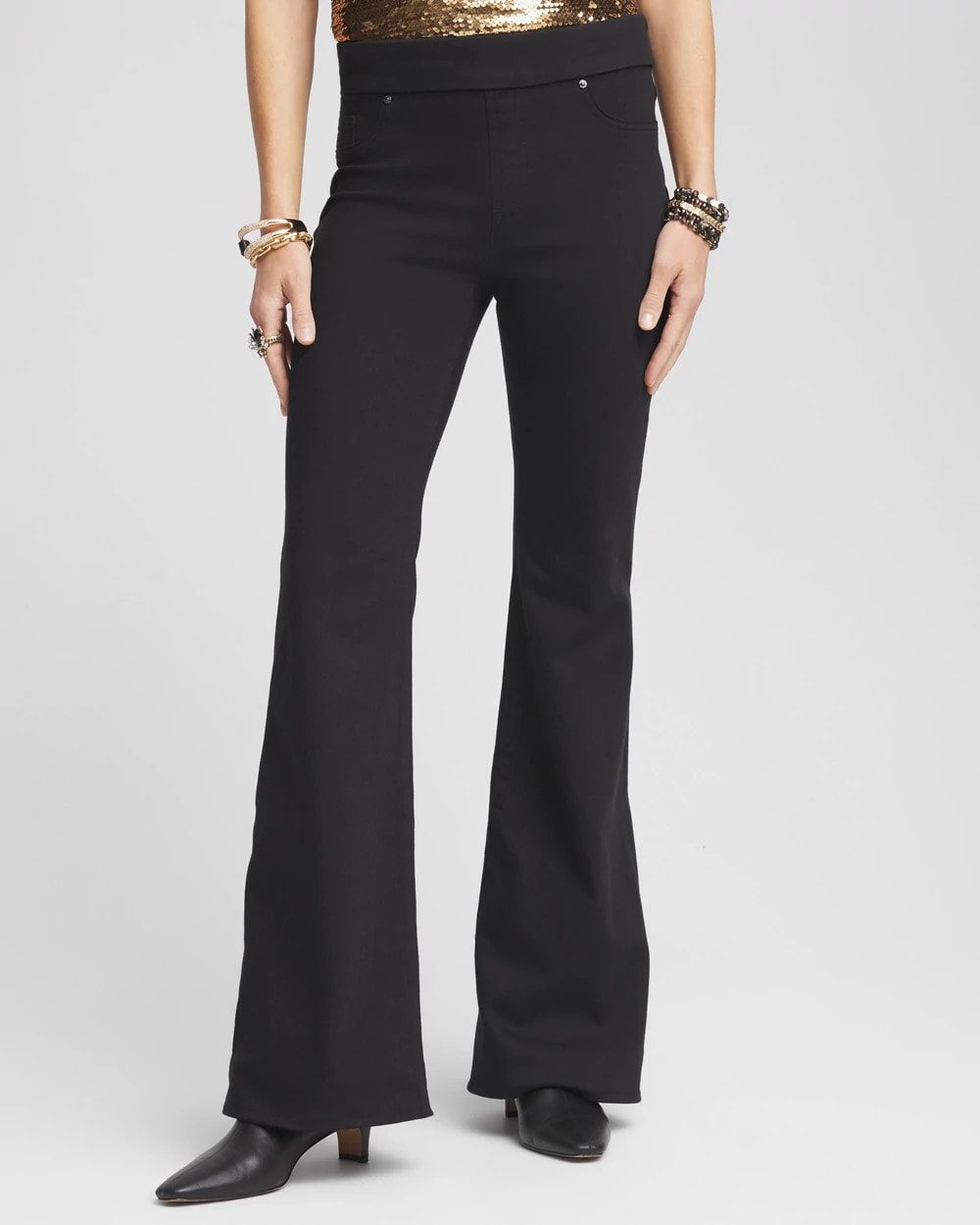 Chico's Pull On Flare Jeggings