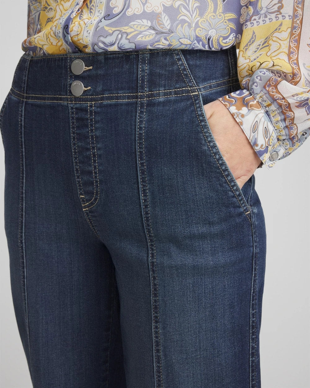 Chico's Pull-On Wide-Leg Jeans