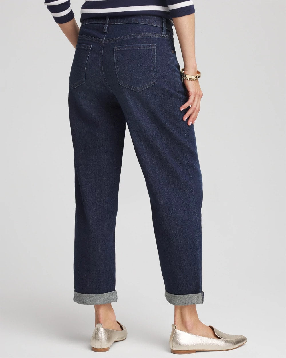 Chico's Cropped Boyfriend Jeans