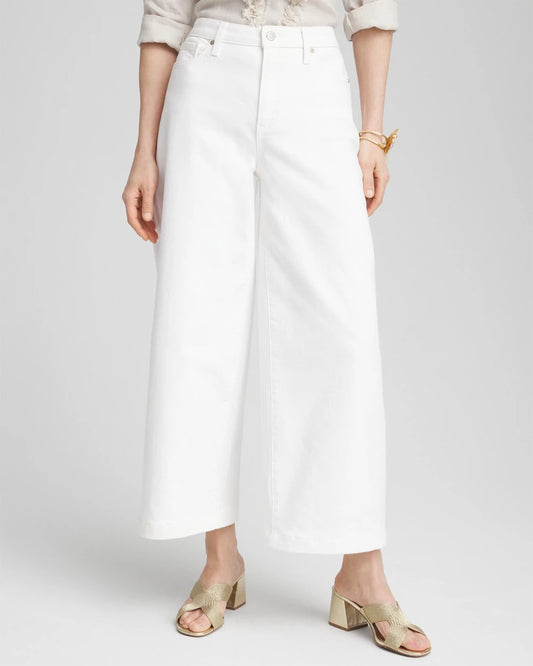 Chico's So Slimming® High-Rise Wide Cropped Jeans