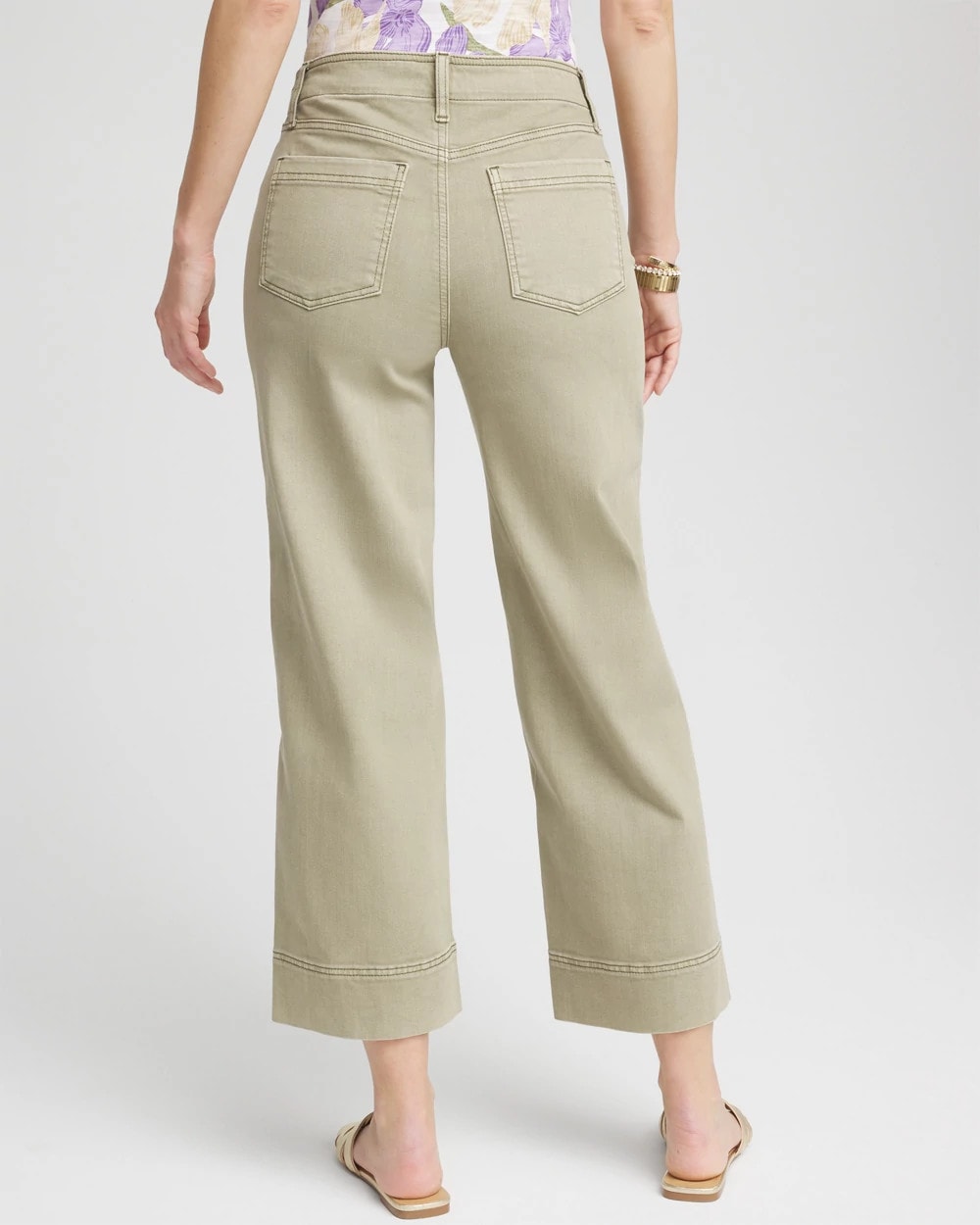 Chico's Pull-On Wide-Leg Cropped Jeans