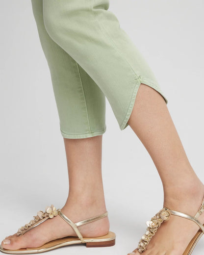 Chico's Pull-On Dolphin-Hemmed Capri Jeans