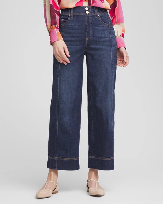 Chico's Pull-On Wide-Leg Cropped Jeans