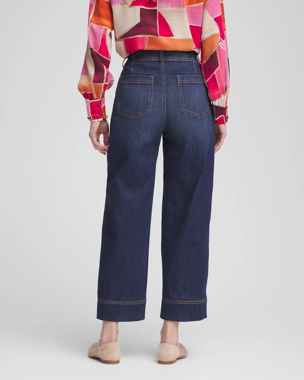Chico's Pull-On Wide-Leg Cropped Jeans