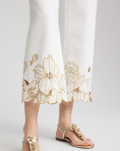 Chico's Pull-On Embellished Cropped Jeans