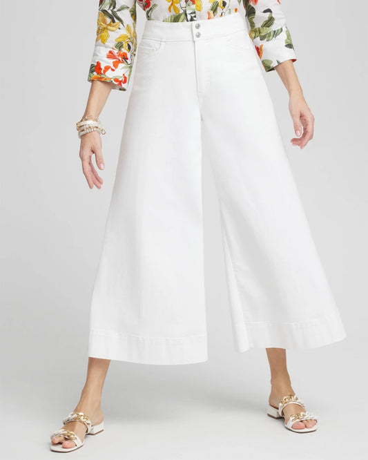 Chico's Denim Trouser Culottes
