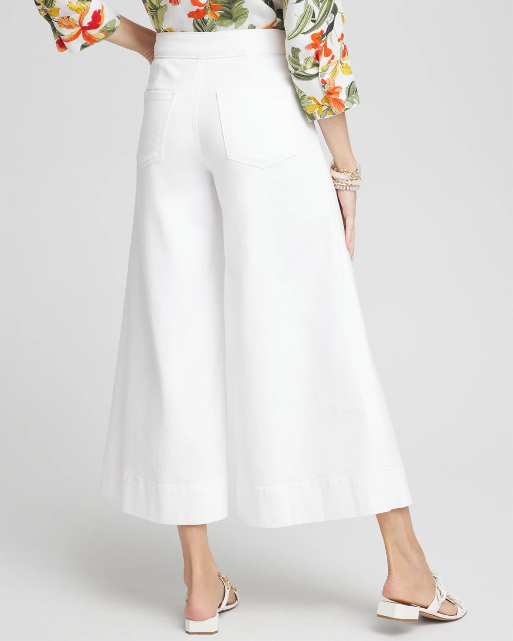 Chico's Denim Trouser Culottes