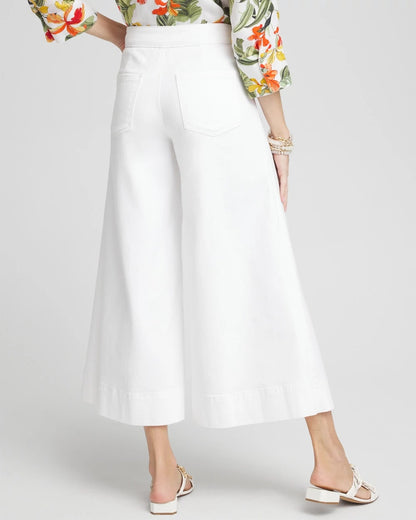 Chico's Denim Trouser Culottes