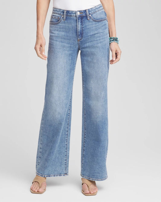 Chico's High Rise Wide Leg Jeans