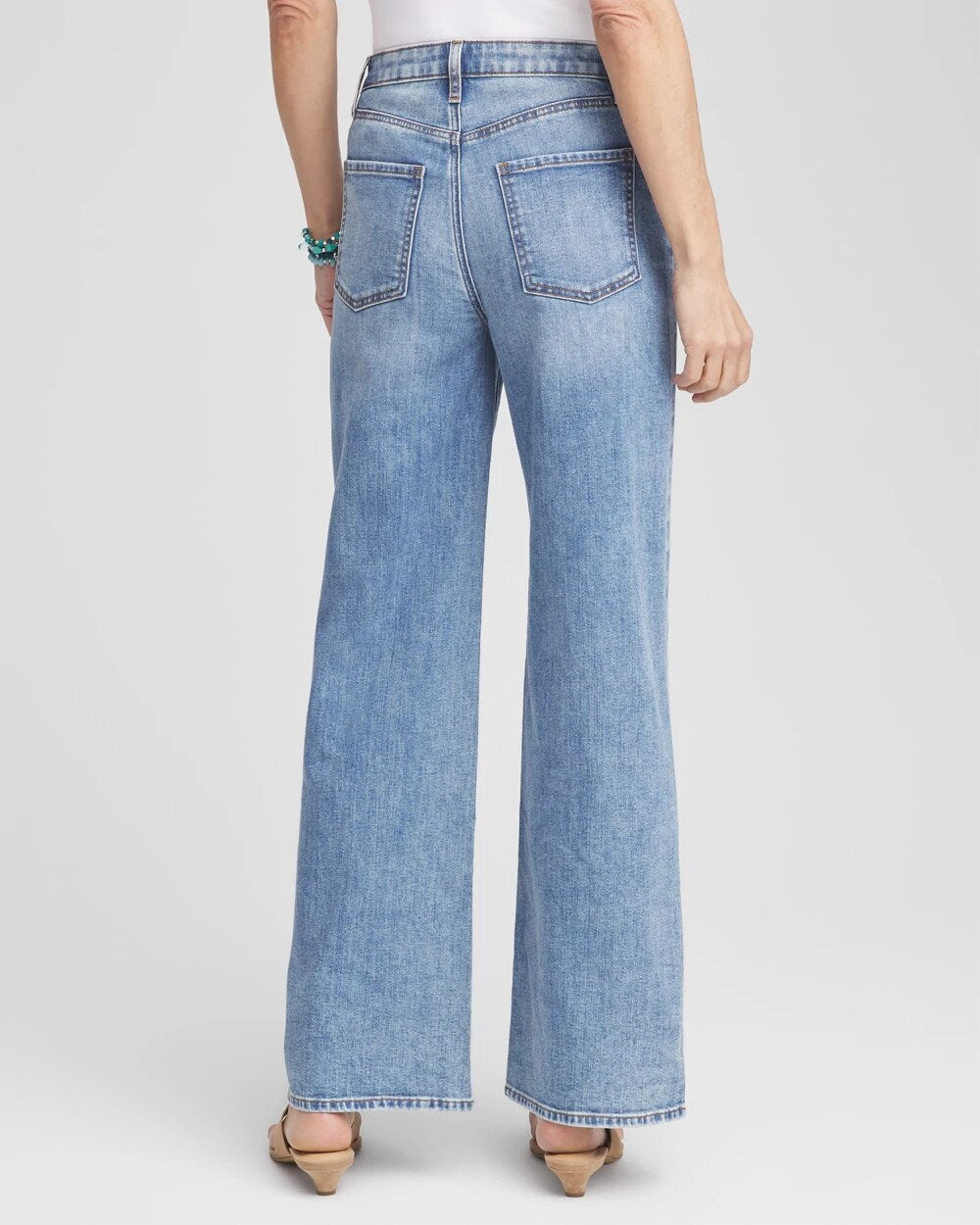 Chico's High Rise Wide Leg Jeans