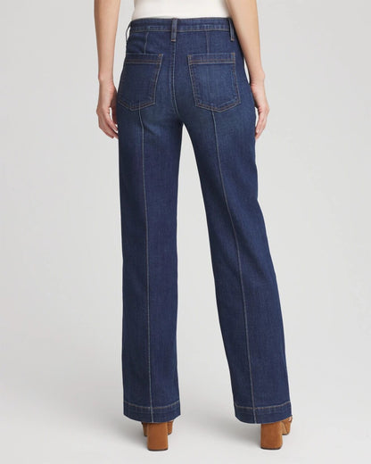 Chico's High-Rise Straight Fit Jeans