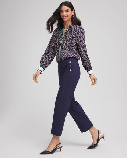 Chico's Emme Sailor Straight Crops