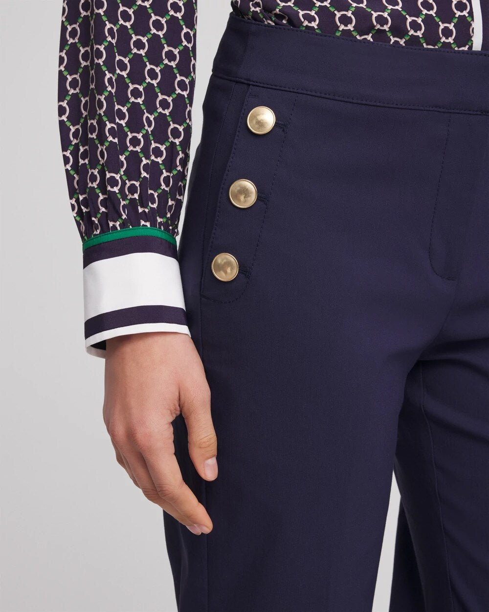 Chico's Emme Sailor Straight Crops