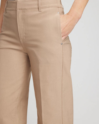 Chico's Cotton Straight-Leg Trousers