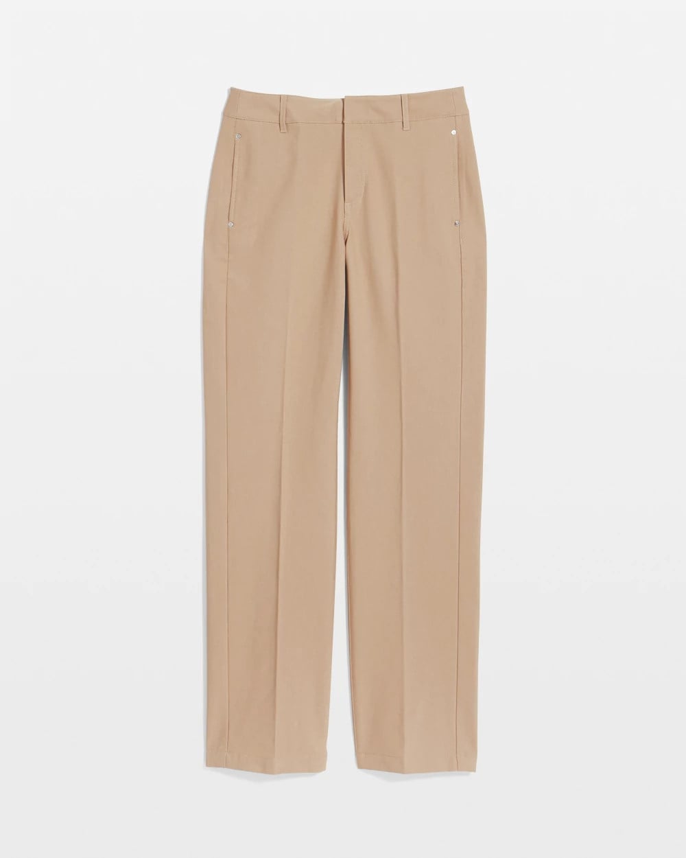 Chico's Cotton Straight-Leg Trousers