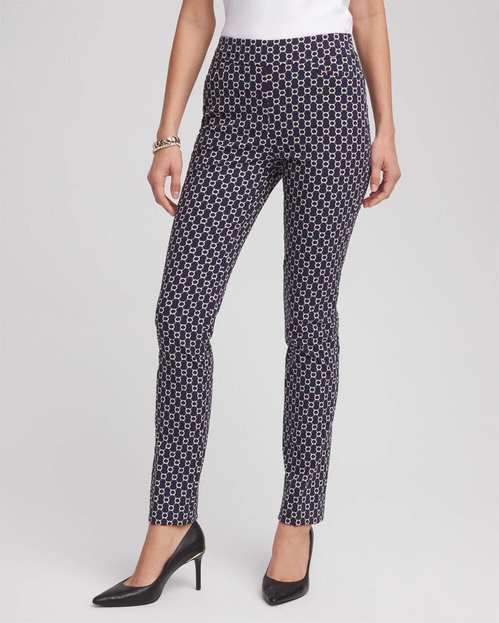 Chico's Brigitte™ Chain Connection Slim Pants