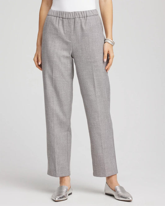 Chico's Shimmer Straight Tapered Ankle Pants