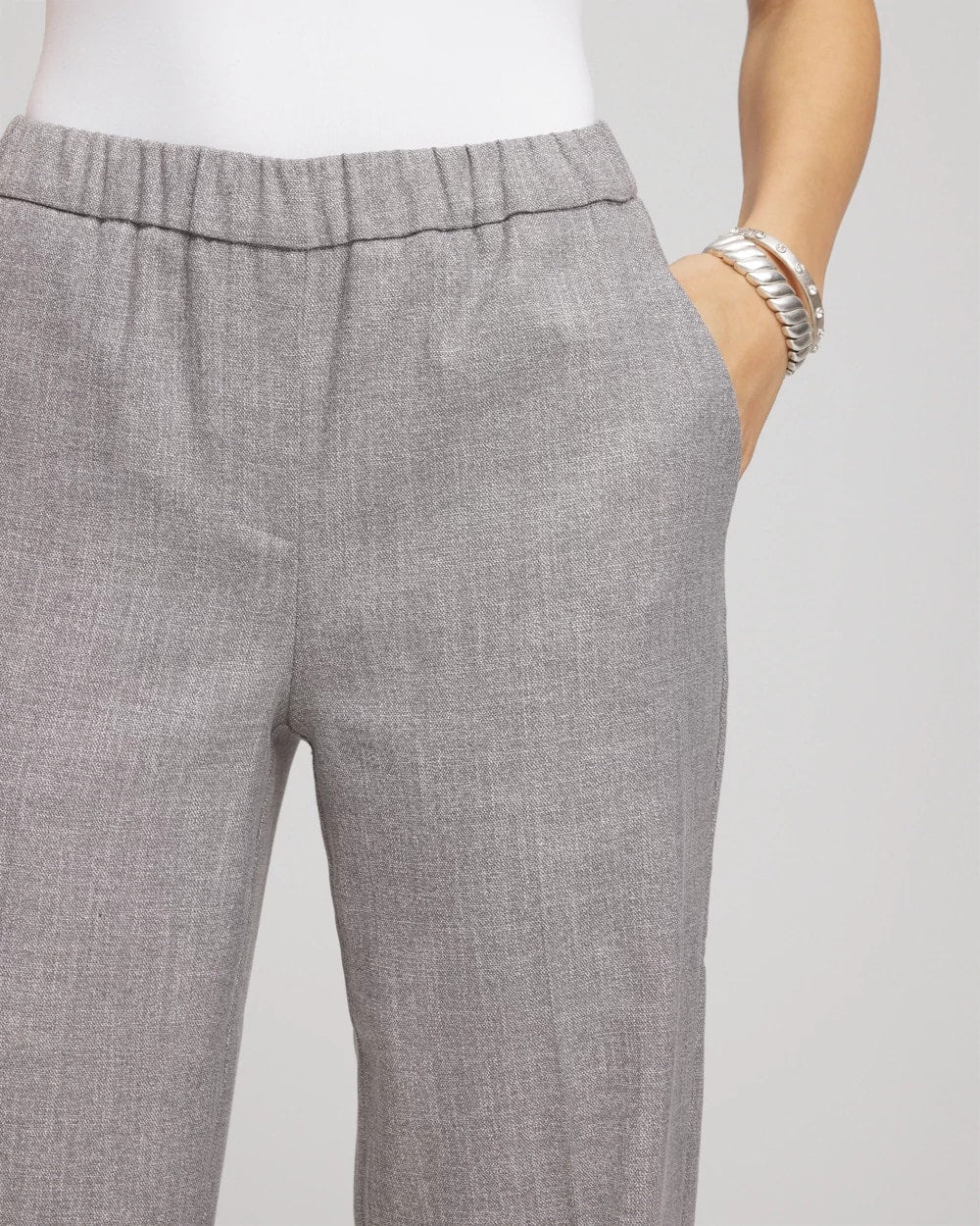 Chico's Shimmer Straight Tapered Ankle Pants