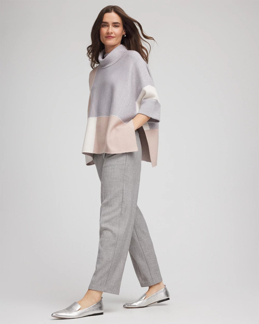 Chico's Shimmer Straight Tapered Ankle Pants