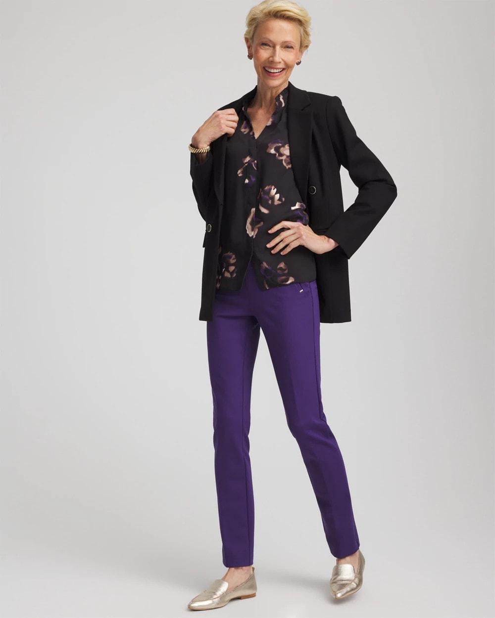 Chico's Juliet Slim Trim Detail Ankle Pants