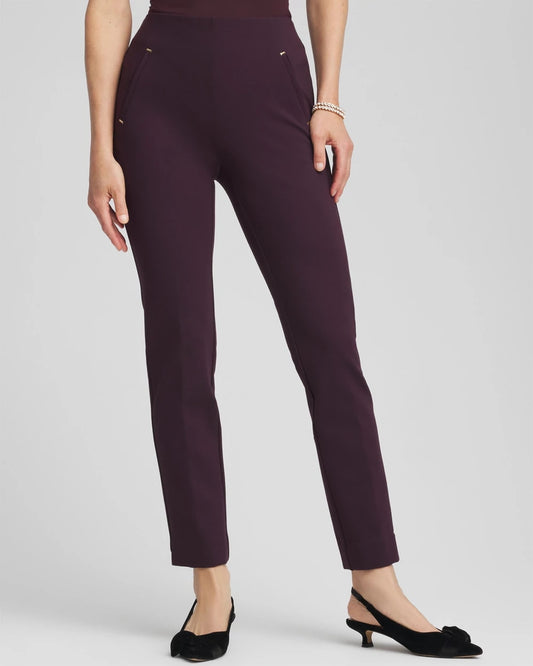Chico's Juliet Slim Trim Detail Ankle Pants