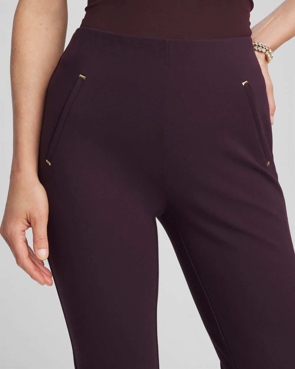Chico's Juliet Slim Trim Detail Ankle Pants