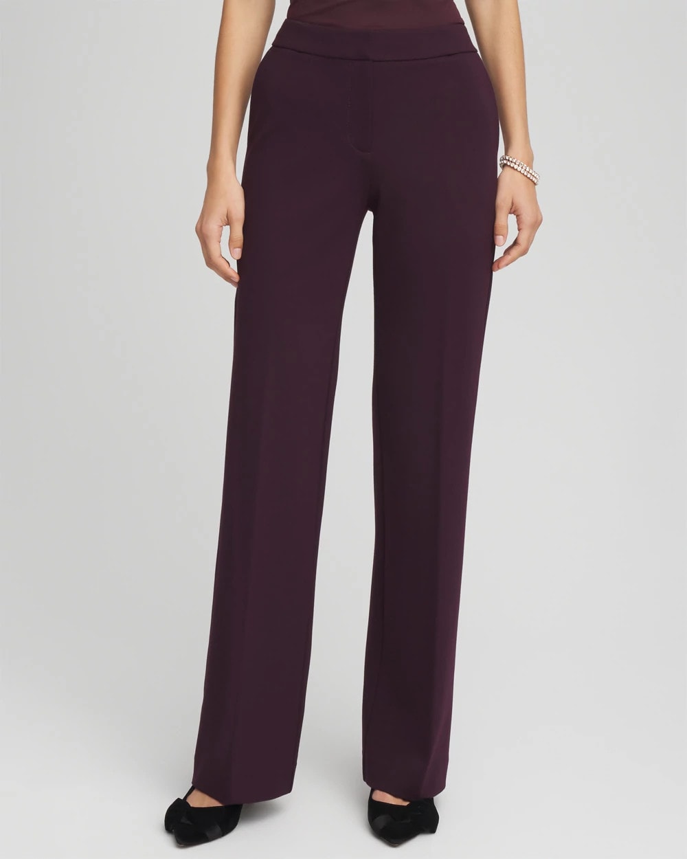 Chico's Emme Wide-Leg Trouser Ponte Pants