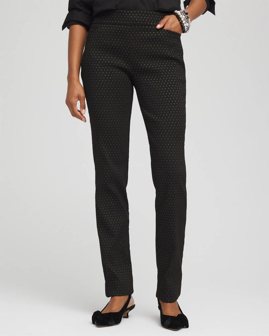Chico's Brigitte™ Slim Full-Length Jacquard Pants