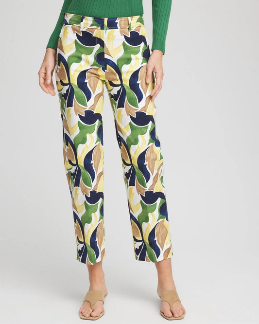 Chico's Emme Straight Mod Cropped Pants