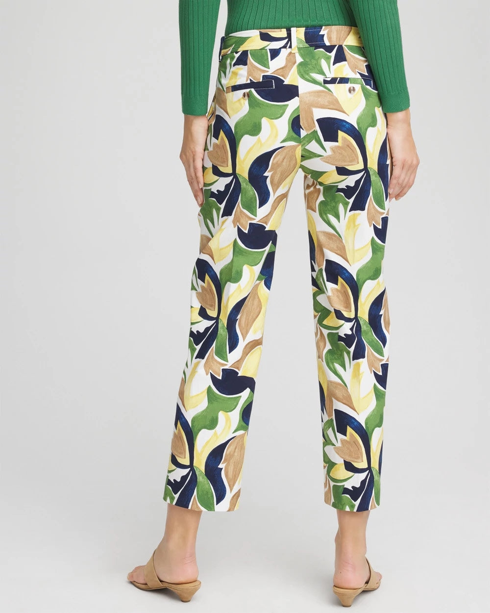 Chico's Emme Straight Mod Cropped Pants