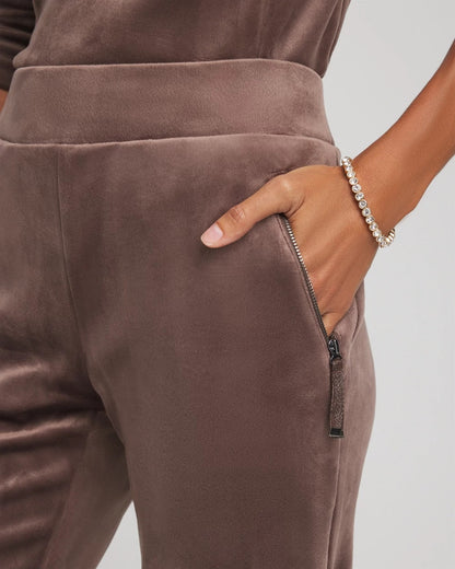 Chico's Zenergy® Velour Tapered Ankle Pants